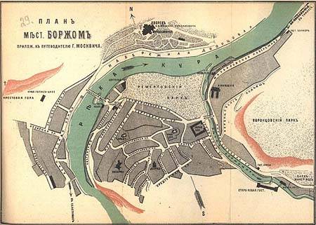 Карта Боржоми